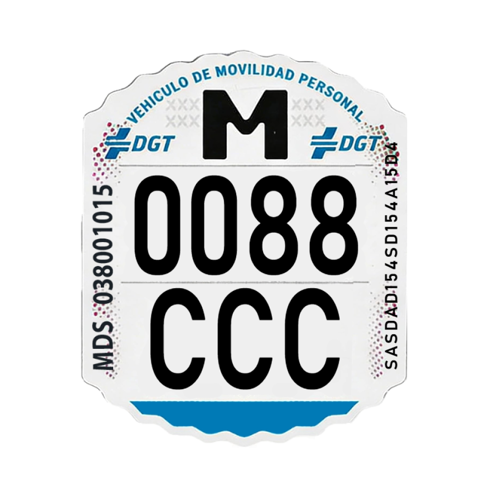 Matrícula VMP DGT Homologado